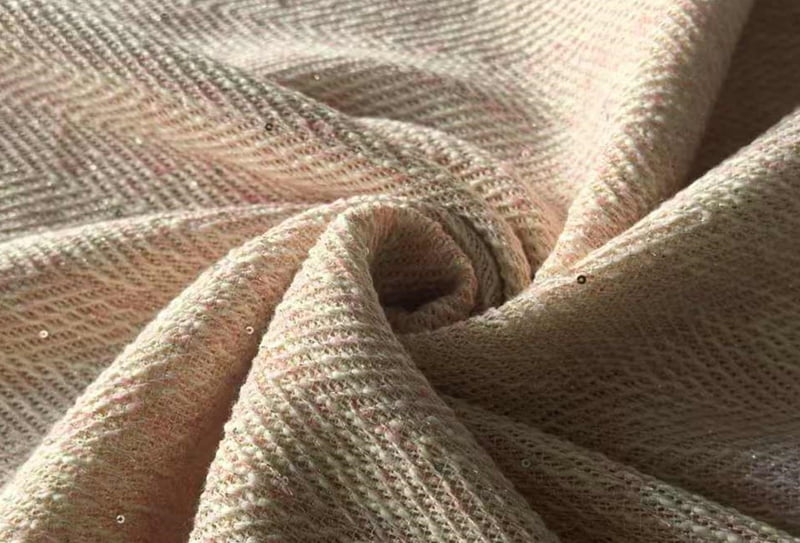 370 mg 148 cm Polyester-Tweed-Stoff/Chanel-inspirierter Stoff 980240