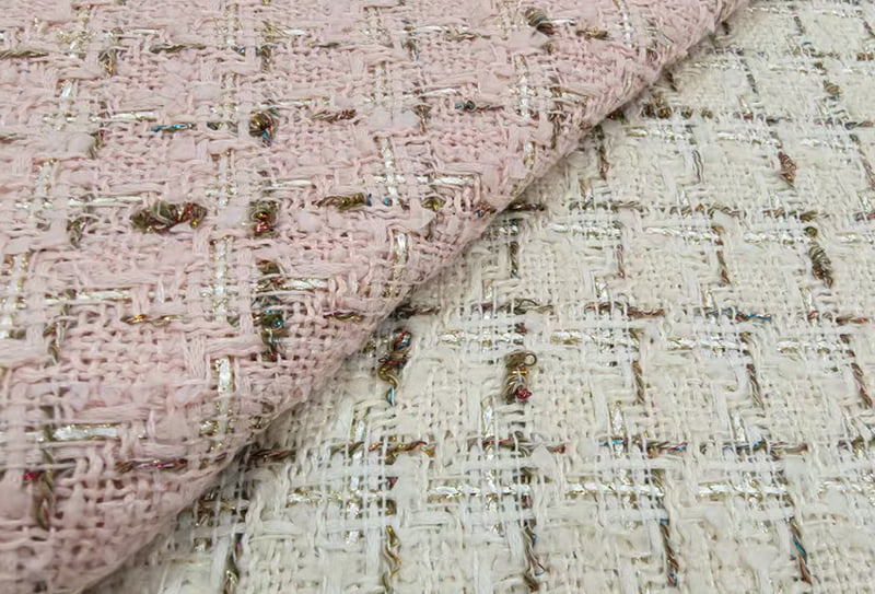 500 mg 148 cm Tweed-Stoff/Chanel-inspiriert ls834322, geeignet für die Herstellung von Jacken, Mänteln und Taschen im Chanel-Stil