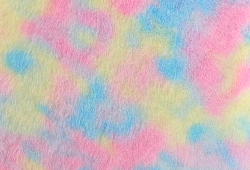 500 g/m² europäischer Nerz-Druck, regenbogenfarbener künstlicher Nerzstoff 500 g/m² europäischer Nerz-Druck, regenbogenfarbener künstlicher Nerzstoff