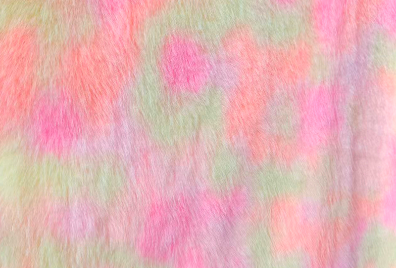 500 g/m² europäischer Nerz-Druck, regenbogenfarbener künstlicher Nerzstoff 500 g/m² europäischer Nerz-Druck, regenbogenfarbener künstlicher Nerzstoff