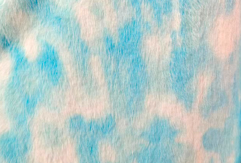 500 g/m² europäischer Nerz-Druck, regenbogenfarbener künstlicher Nerzstoff 500 g/m² europäischer Nerz-Druck, regenbogenfarbener künstlicher Nerzstoff