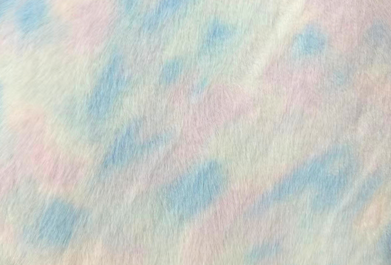 500 g/m² europäischer Nerz-Druck, regenbogenfarbener künstlicher Nerzstoff 500 g/m² europäischer Nerz-Druck, regenbogenfarbener künstlicher Nerzstoff